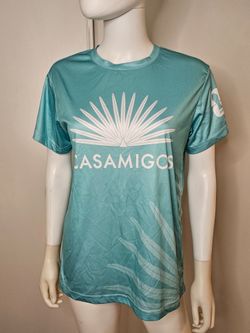 Casamigos FIFA World Cup 2026 Aqua Logo Jersey Tee Size S Unisex Womens Mens