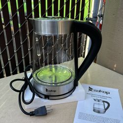Zokop Electric Glass Kettle – 2.5L, Model HD-250