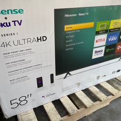 58” Inch Hisense Smart Roku 4K 