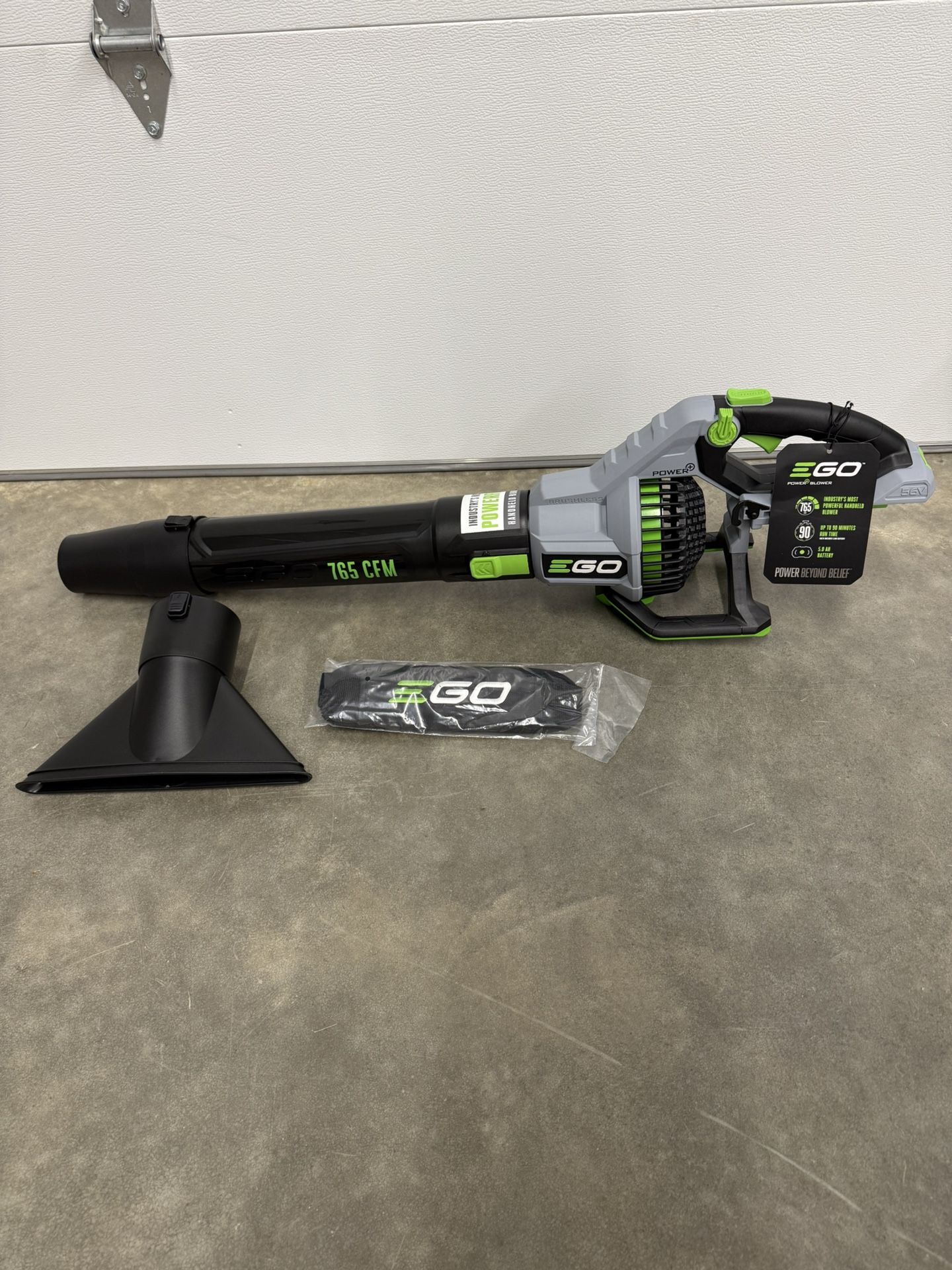 EGO POWER+ 56-volt 765-CFM 200-MPH Battery Handheld Leaf Blower Battery Not Included Charger Not Included Model #LB7650