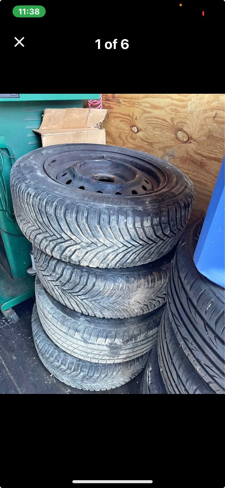 Size 16 4good Snow Tires 3matching 1 Different Tire Pattern