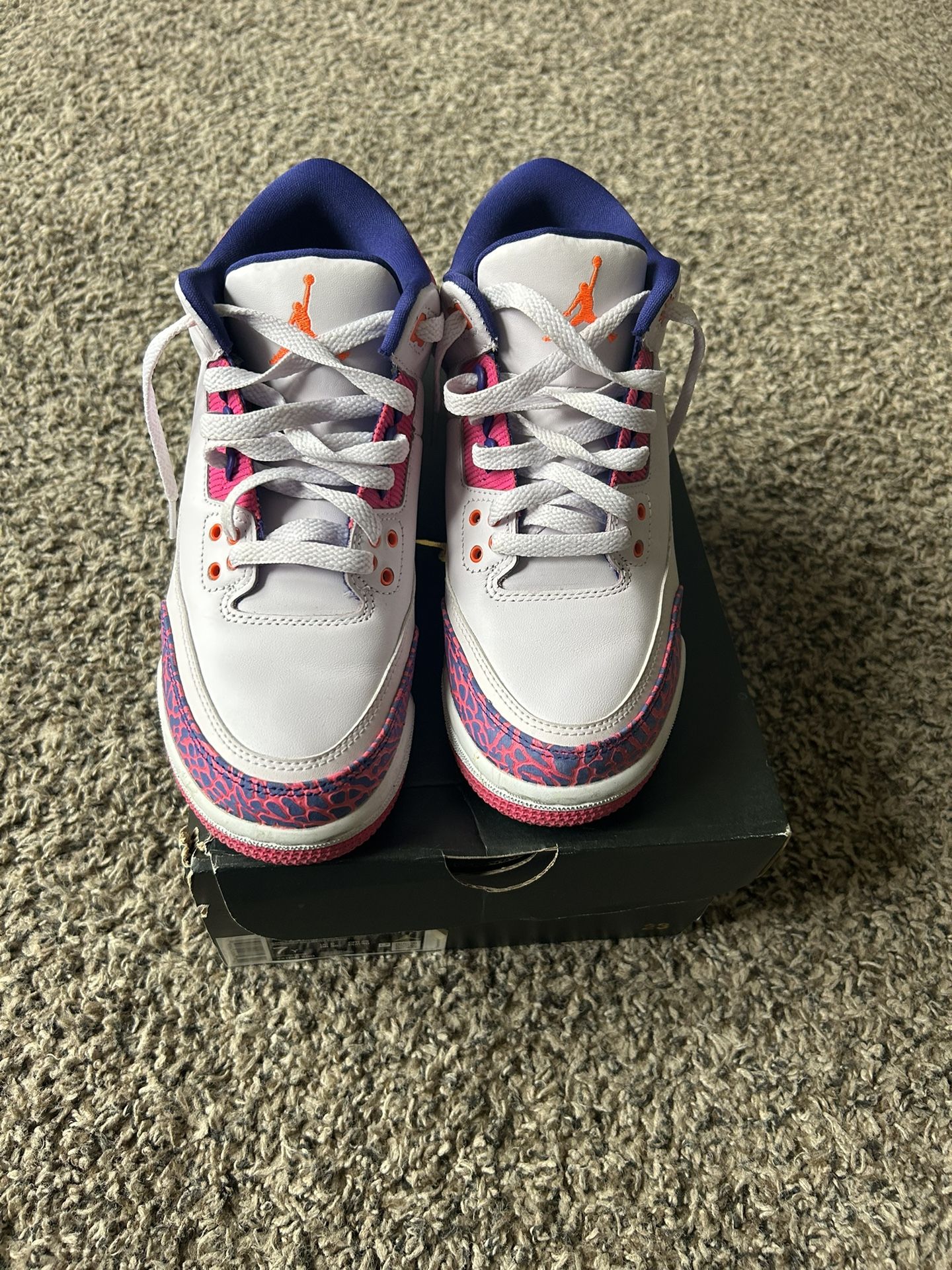 Jordan 3 Barely Grapes Retro ( Size 7)