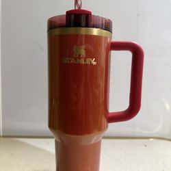 Stanley 40 oz Quencher Tumbler Scarlet Tinsel