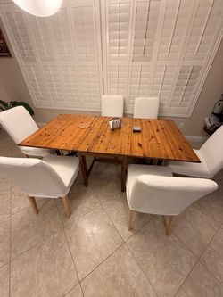 Dining table and 6 chairs