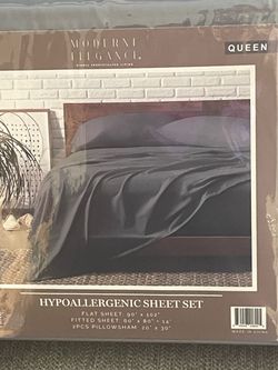Modern Elegance Queen Hypoallergenic Sheet Set