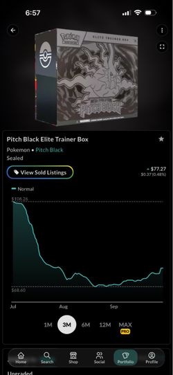 Pokémon Pitch Black Elite Trainer Box Sealed