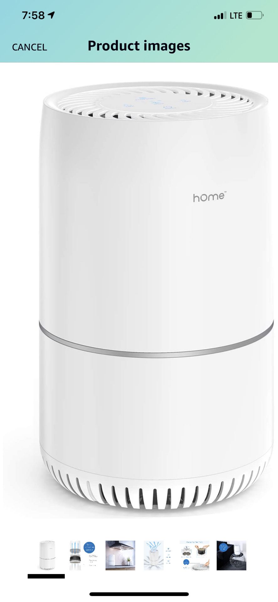 hOmeLabs Purely Awesome Air Purifier with True HEPA Filter - Removes 99.97% of Airborne Particles with H13, Activated Carbon and 3-Stage Filtration to