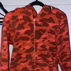 red bape hoodie 