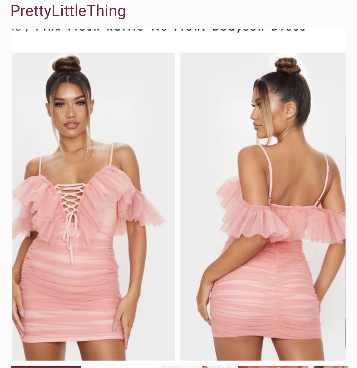 Pink Party Ruffle Dress