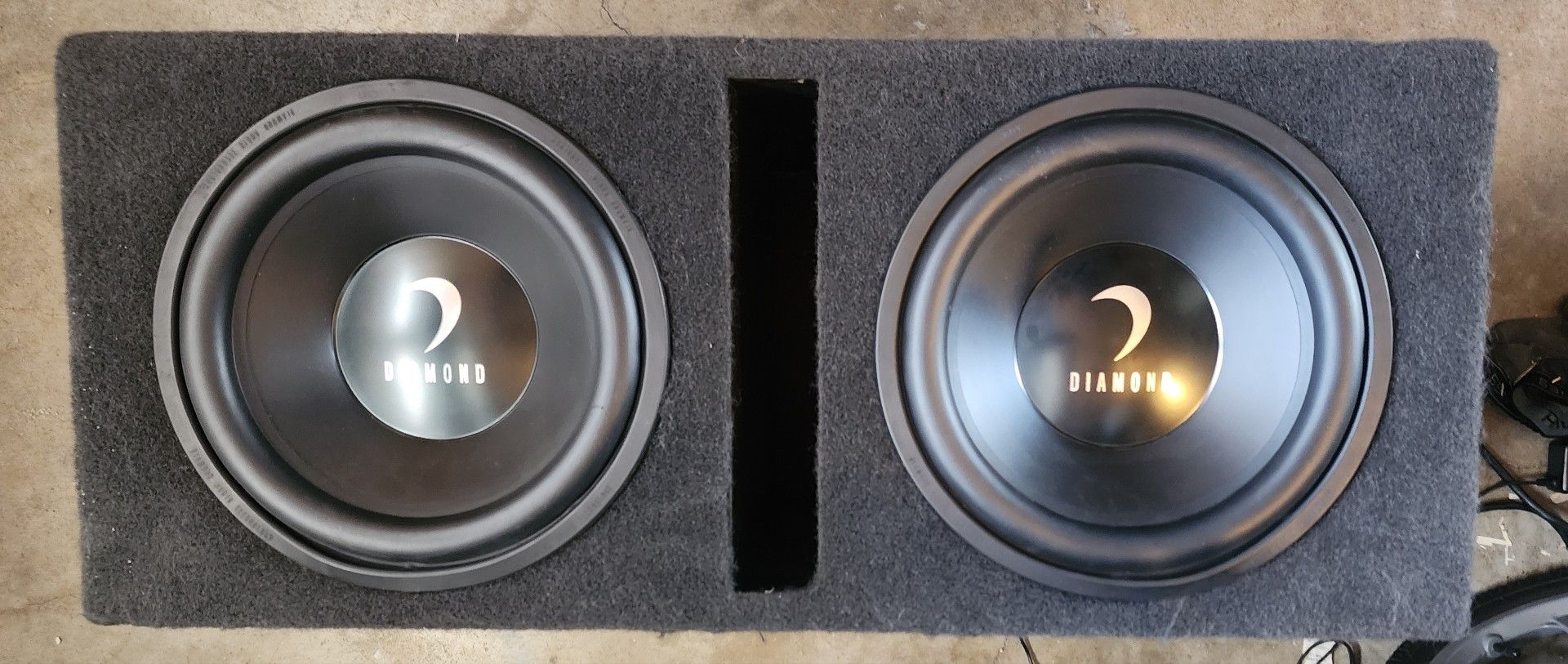 2 12" Diamond Sub Woofers plus box