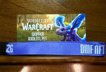 World Of Warcraft BlizzCon 2026 Darkmoon Faire Exclusive Axolotl In-Game Pet