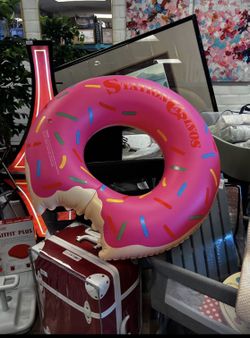 SPLASH Wham-O Inflatable Strawberry Donut Swimming Pool Ring Float …