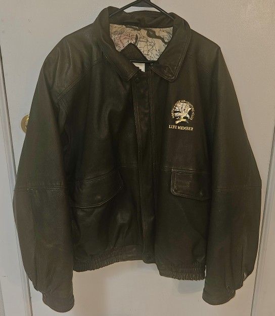 Vintage brown leather jacket