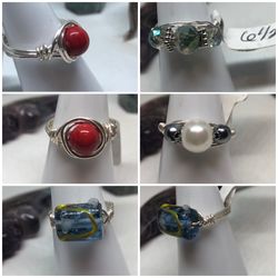 Wire wrapped rings