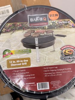 Mr.  B-B-Q 12” All-in-One Charcoal Grill