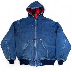 Carhartt 100 Year XL Denim Jacket Flannel Lined