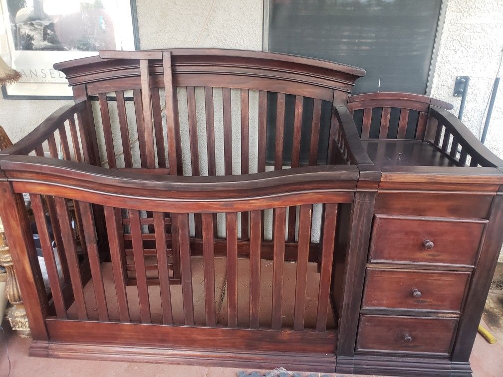 Real Wood Convertible Crib