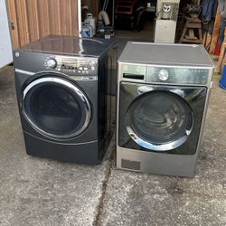 G.E. Dryer and Kenmore Elite Washing Machine