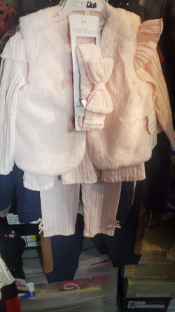 NEW Baby Pink 4pcs Outfit Sizes 12m, 18m, 24m 