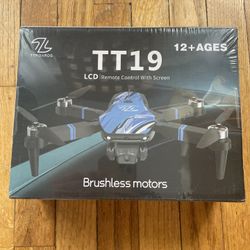 Drone with 4k Camera for Adults, Mini Drone with LCD Screen 2.8 Inch, 32G SD Card, Brushless Motor 270° Obstacle Avoidance, Foldable Remote Control Qu