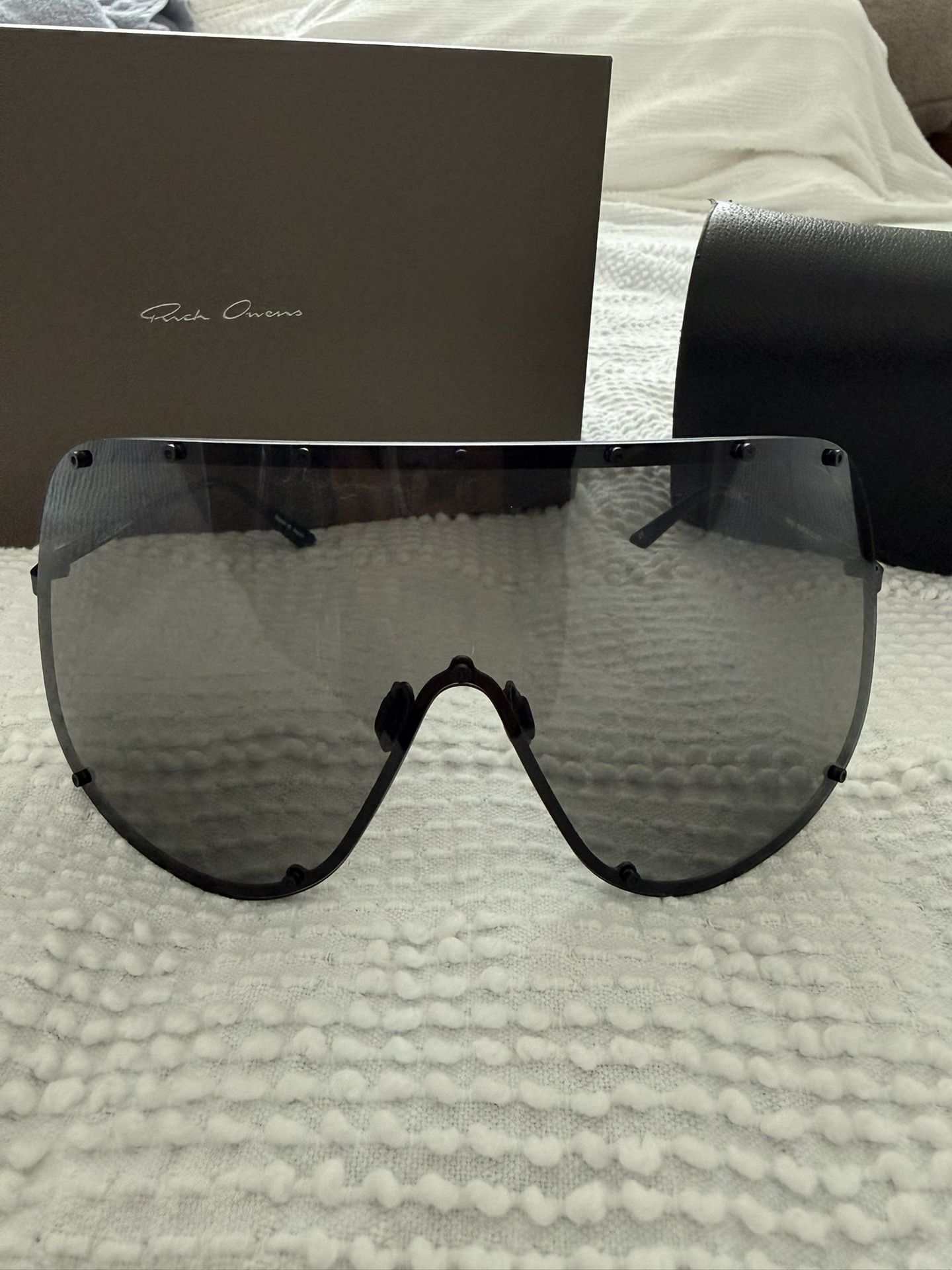 Rick Owens mask Sunglasses 