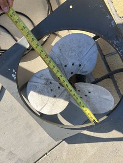 Dayton split phase ac motor 1/6 hp 18” Fan