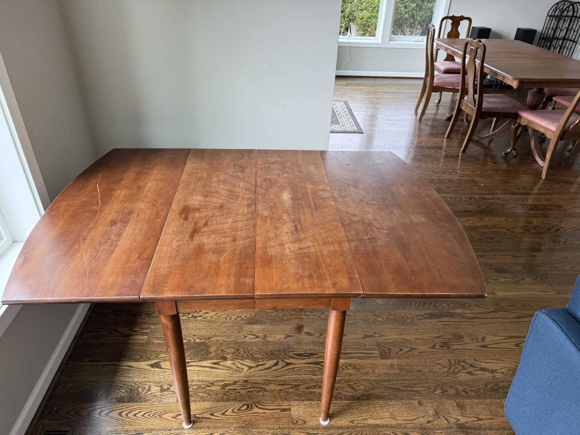 Mid Century Modern SOLID CHERRY  Dining Room Table Willett Solid Cherry  