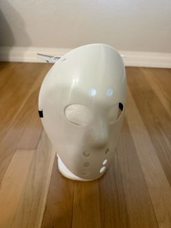 White Hockey Style Halloween Costume Mask