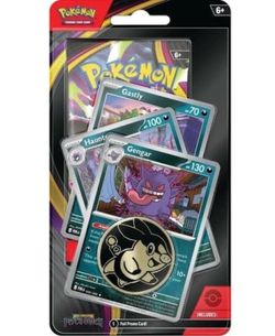 Pokemon Pitch Black Premium Checklane Booster Blister Pack Gengar Line Promo