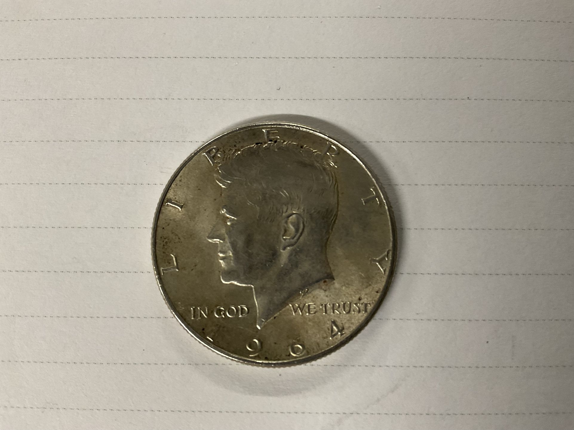 1964 KENNEDY HALF DOLLAR-90% Silver