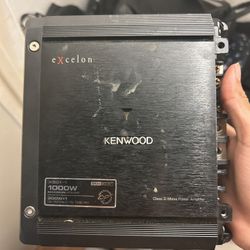 Kenwood Excelon 1000 Watt Bass Amplifier 