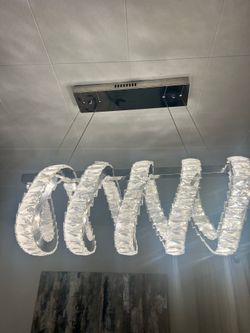 Lámpara de Espiral de Lujo- Modern Spiral Crystal Chandelier
