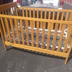 Baby Crib With Mattress Small Tear And Mattress