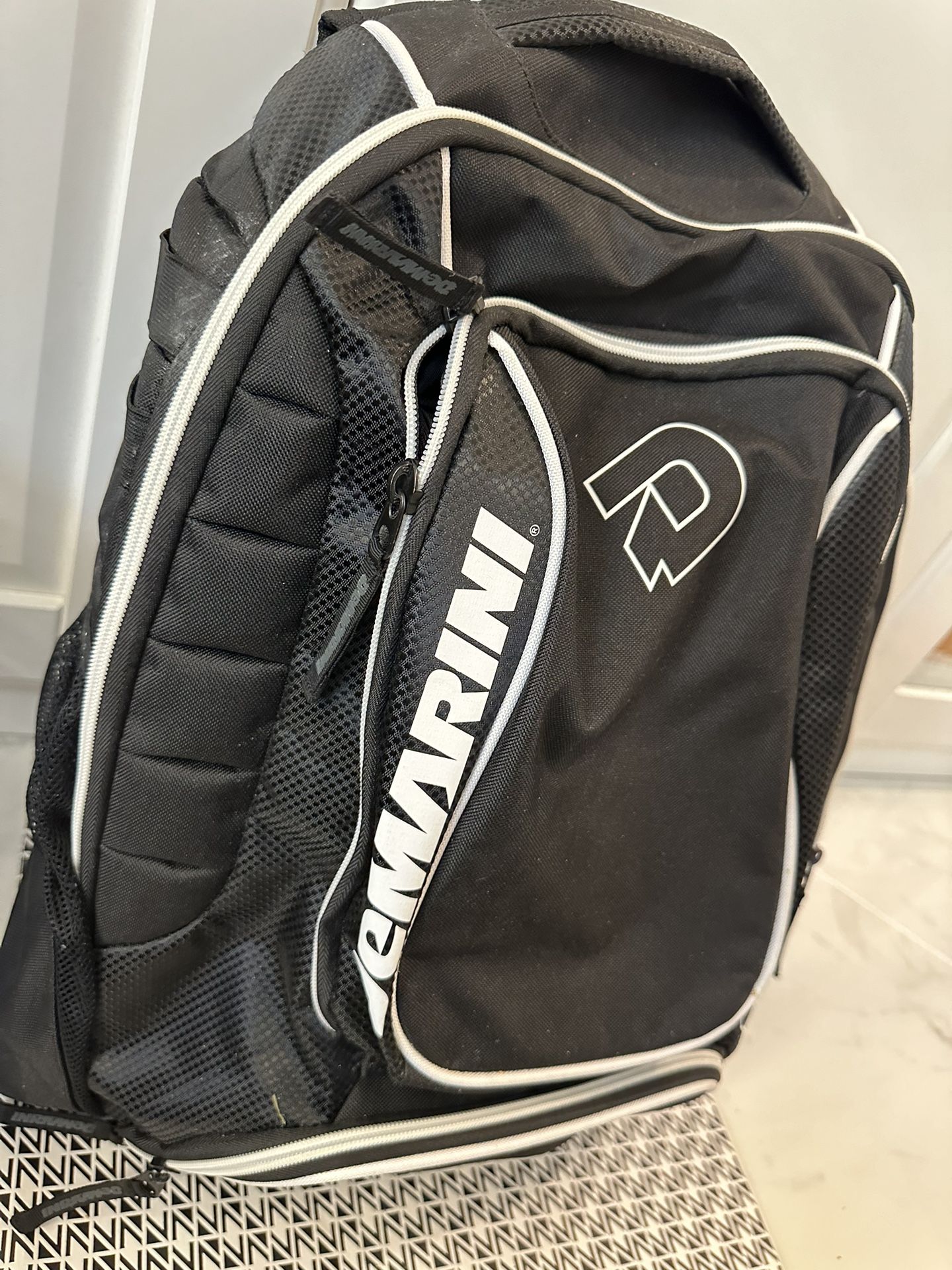 Youth DeMarini Baseball Backpack- Black 