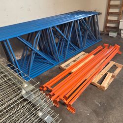 Industrial Pallet Racking System with Wire Decking
