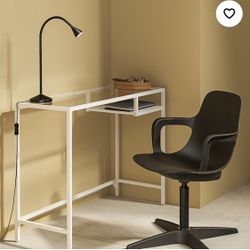 IKEA White Glass Desk 