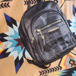 3 piece faux leather bag set