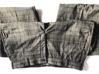 Nike Dri Fit Golf Pants Grey Plaid 35-34