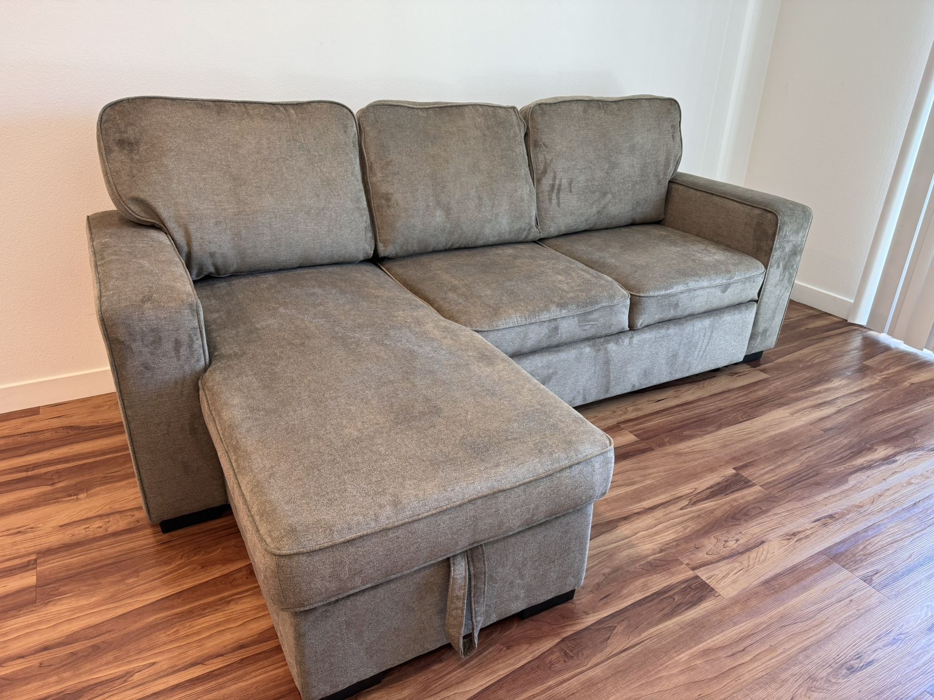 Gray Sleeper Sectional