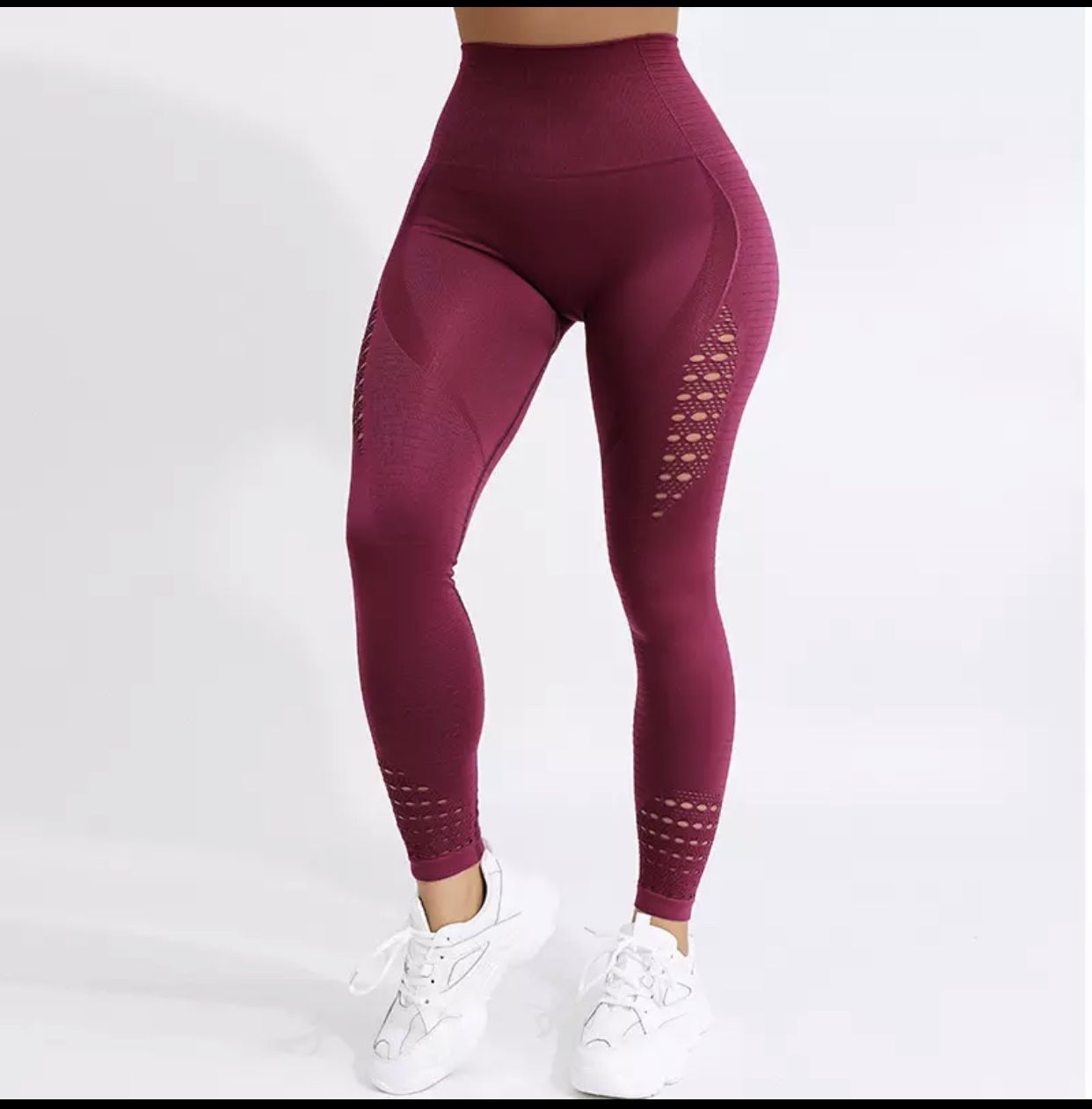 Women Legging Fitness color: light red