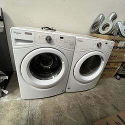 WHIRLPOOL WASHER AND GAS DRYER