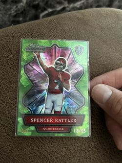 Wild card illumination holo Lux green cracked ice Spencer Rattler  118/125