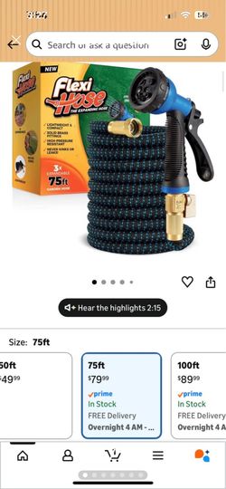 Brand new 75 foot flex hose 30$