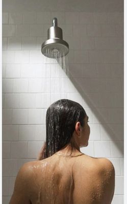 Micronflo triple action filter shower head.