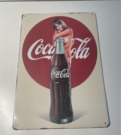 Vintage Coca-Cola Aluminum Soda Sign