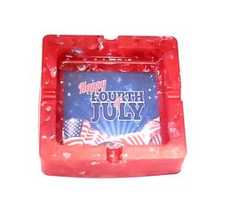 Handmade Happy 4th of July Ashtray