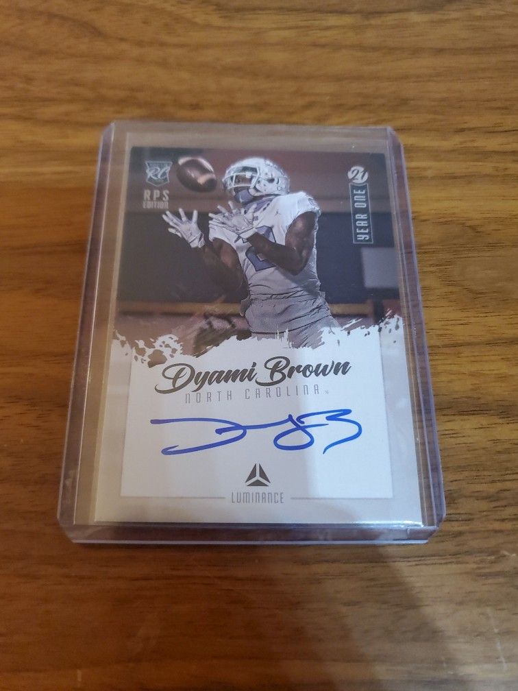 Dyami Brown Autograph Rookie RC Washington Commanders Star Reciever