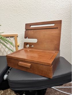 Nightstand wood organizer