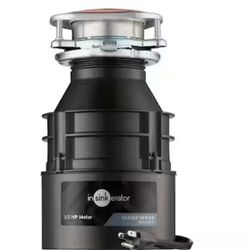 InSinkErator Badger 5, 1/2 HP Continuous Feed Kitchen Garbage Disposal with Power Cord, Standard Series