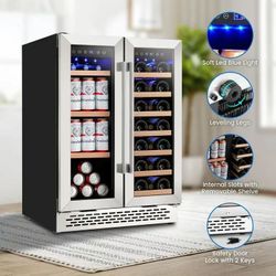 🟢 Wine Beverage Refrigerator, 24 inch 